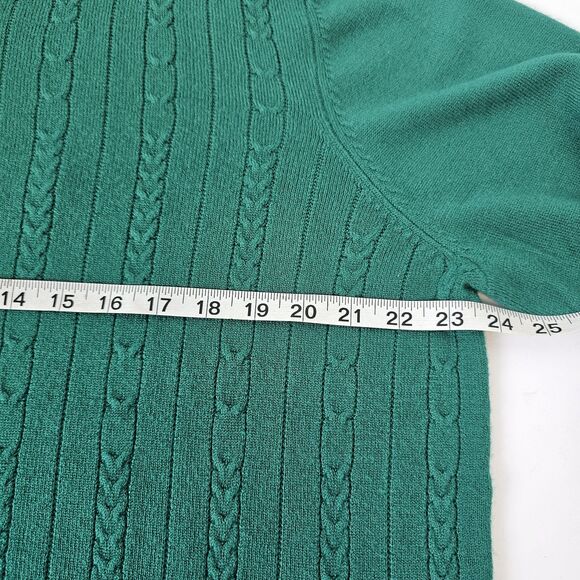 Nwt Allison Daley Green Sweater Sz 2x Pullover Office Casual Holiday Mock T0403 - Picture 5 of 10